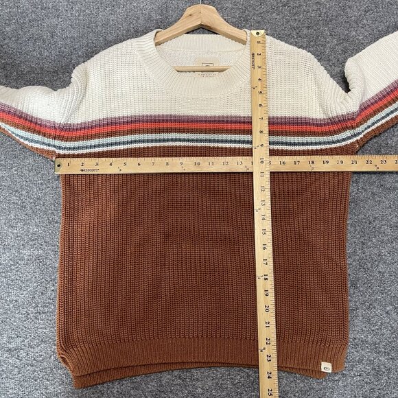 Rip Curl Womens Boho Striped Knit Sweater M Multicolor Cotton Blend - Picture 6 of 8